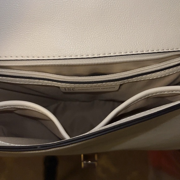 White / Straw Bag / INC - Picture 2 of 3